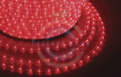 Дюралайт LED (светодиодный), постоянное свечение (2W) - красный, 30 LED/м, бухта 100м