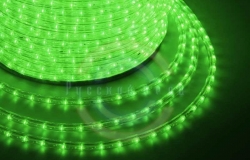 Дюралайт LED, постоянное свечение (2W) - зеленый, 36 LED/м, бухта 100м