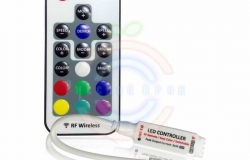 LED мини контроллер Радио (RF), 72W/144W, 17 кнопок, 12V/24V