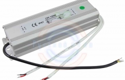 Источник питания 110-220V AC/12V DC, 12, 5А, 150W с проводами, влагозащищенный (IP67)