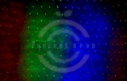 Гирлянда светодиодная «Сеть» 3х0, 5м, прозрачный ПВХ, 140 LED мультиколор (10 цветов)