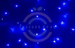 Гирлянда «Светодиодный Дождь» 1,5х1м, свечение с динамикой, прозрачный провод, 230 В, диоды синие