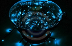 Гирлянда «Твинкл Лайт» 10м, черный ПВХ, 100 диодов, цвет синий