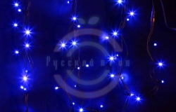 Гирлянда модульная светодиодная «Дюраплей LED» 20м 200 LED черный каучук синий