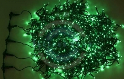 Гирлянда «LED ClipLight» 24V, 5 нитей по 20м, цвет диодов зеленый, Flashing (белый)
