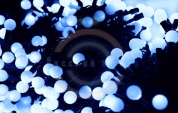Гирлянда «LED ClipLight - ШАРИКИ» 24V, 3 нити по 20м, цвет диодов синий
