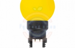 Лампа шар 6 LED для белт-лайта, цвет:жёлтый, Ø45мм, жёлтая колба