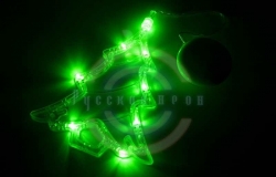 Фигура светодиодная «Елочка» на присоске с подвесом, цвет зеленый