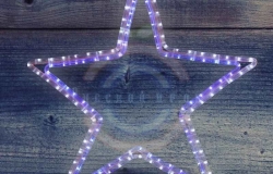 Фигура световая «Звезда» цвет белый/синий, размер 56 х 60см