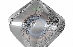 Елочная фигура «Алмаз», 15см, цвет серебряный