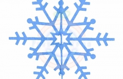 Елочная фигура «Снежинка резная 3D», 31см, цвет синий