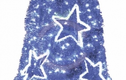 Фигура «Колокол», LED подсветка Ø 75см высота 80см, синий