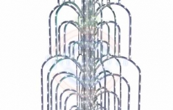 LED фонтан, высота 2.0м, Ø 1.3м (с контроллером) синий