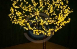 Светодиодное дерево «Сакура» высота 1,5м, Ø кроны 1,8м, желтые светодиоды, IP 54, трансформатор