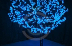 Светодиодное дерево «Сакура», высота 1,5м, Ø кроны 1,8м, синие светодиоды, IP 54, трансформатор