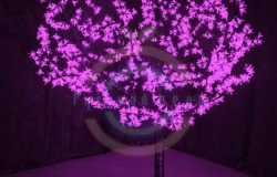 Светодиодное дерево «Сакура», высота 1,5м, Ø кроны 1,8м, фиолетовые светодиоды, IP 54, трансформатор