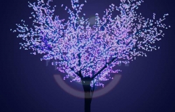 Светодиодное дерево «Сакура», высота 3,6м, Ø кроны 3м, синие светодиоды, IP 64, трансформатор