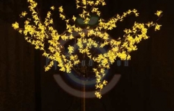 Светодиодное дерево «Сакура», высота 1,5м, Ø кроны 1,3м, желтые диоды, IP 44, трансформатор