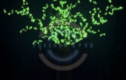 Светодиодное дерево «Сакура», высота 2,4м, Ø кроны 1,72м, зеленые диоды, IP 44, трансформатор