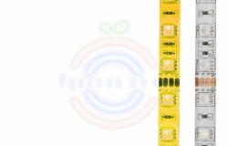 LED лента силикон, 10мм, IP65, SMD 5050, 60 LED/m, 12V, желтая