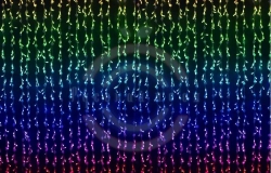 Гирлянда «LED - RGB Умный дождь», 3, 2x3м, 4 секции*8 нитей, 4608 RGB LED, IP65, 12В