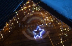 Фигура световая «Звездочка LED» цвет белый, размер 30*28см