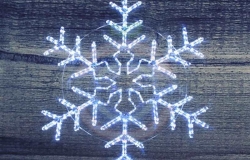 Фигура световая «Снежинка» цвет белый, без контр. размер 55*55см